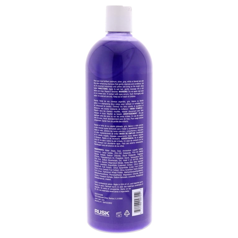 Rusk, Deepshine PlatinumX Shampoo, 33.8 oz, Blonde Brightness