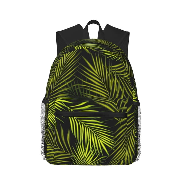 Easygdp Tropical Palm Leaves Fern Leaf Mochila Casual para Portátil, Mochila para Escuela, Viajes, Negocios