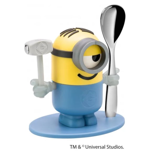 Jgo. Portahuevo con cuchara Minions