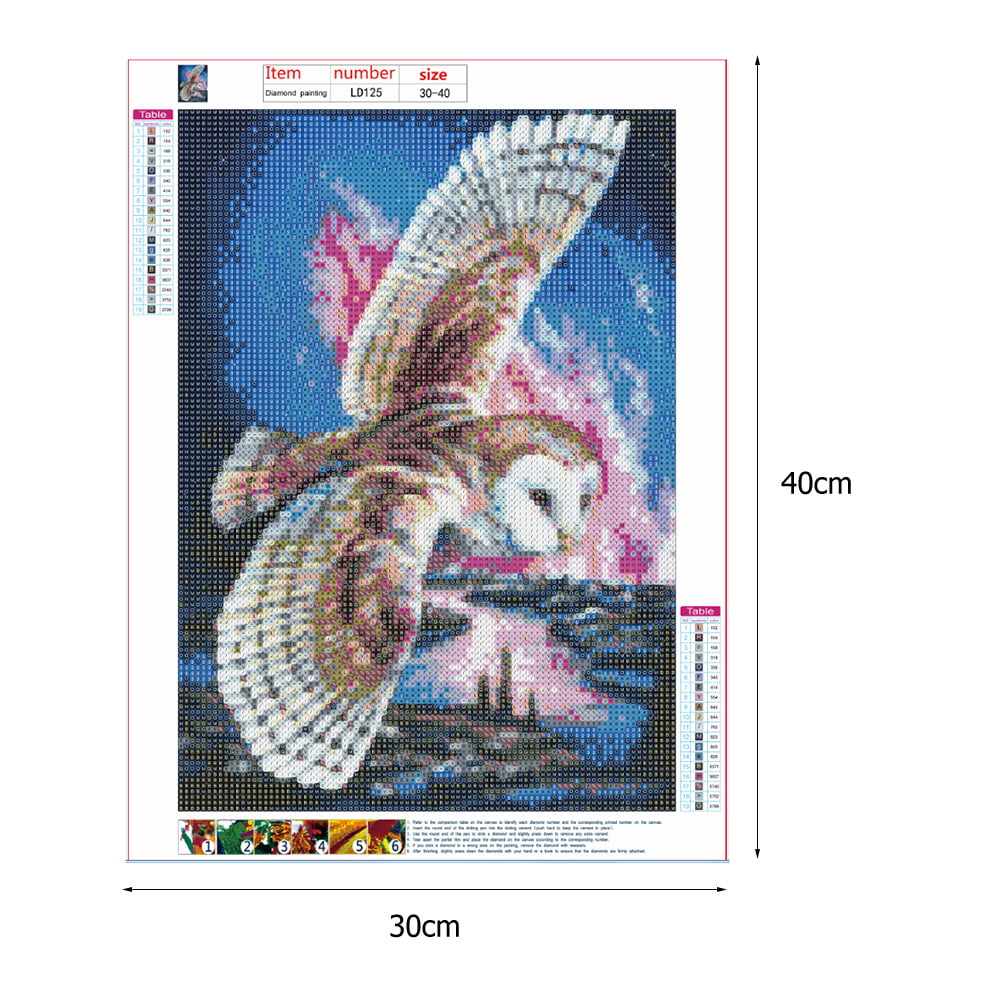 Owl Bird Full Drill 5D Diamond Painting DIY Cross Stitch Kits Home Mosaic Art 