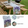 thumbnail image 5 of Purple Lavender Table Runner - 70 Inch Long, Kitchen Dining Table Runner Dresser Scarves, Spring Daisy Butterfly Plants Watercolor Blue Farmhouse Decor for Coffee Tables Wedding Party Banquet, 5 of 8