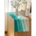 thumbnail image 5 of Table Runner 36 Inches Long for Kitchen Dining, Ombre Turquoise Ocean Dresser Scarf Farmhouse, Dining Table Decorations for Wedding/Parties, Gradient Coastal Beach Waves Summer 13 x 36 In, 5 of 8
