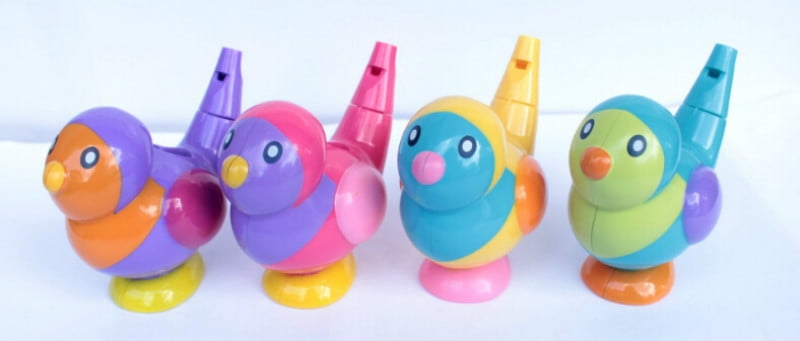1x 2-in-1 Whistle Baby Bath Collection Bath Toy Bird Water Whistles Gift DSUK 