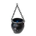 thumbnail image 2 of Home Decor Qwtwty Halloween Multicolor Light-Up Witch's Cauldron Outdoor Decorative Hanging Ornament, 2 of 7