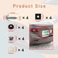 thumbnail image 2 of Yazoeia 4 Sets License Plate Screws Kits, Rust-Proof & Anti-Rattle & Anti Theft Stainless Steel Self Tapping Mounting Bolts for Auto Tag Frame Cover Holder, Universal for Car Truck SUV CJC912-114740, 2 of 6
