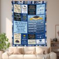 thumbnail image 4 of Blue Flannel Blanket For Friendship Graduation Gift With Heartfelt Wishes Soft Warm Comfortable Fleece Blanket Suitable For Sofa Bed Travel Camping Shipped From The USA, 4 of 9
