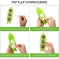 thumbnail image 5 of Verde - Bola de hierba gatera 3 en 1, juguete de pared con hierba gatera, para limpiar los dientes y atraer gatos (1 ud.), 5 of 5