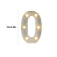 thumbnail image 3 of Luz LED Light Up Letter LED Alphabet Number Plastic Battery Operated Party Sign Wedding Festival Stand Decoration AHeartcove LED221201-0003JD, 3 of 3