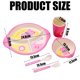 thumbnail image 4 of Juego de vajilla para niños de fibra de bambú con protección del medio ambiente, plato dividido para bebé, juego de cinco piezas, 4 of 5