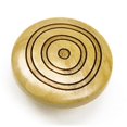 thumbnail image 1 of Bouton Rond en Bois de 1,38 Po - Cible en Érable, 1 of 1