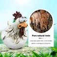 thumbnail image 1 of Valla de pollo para decoración del hogar estatua de granja de Likrtyny ojos grandes de pollo gallina artesanía de resina escultura de gallina para jardín al aire libre gr, 1 of 8
