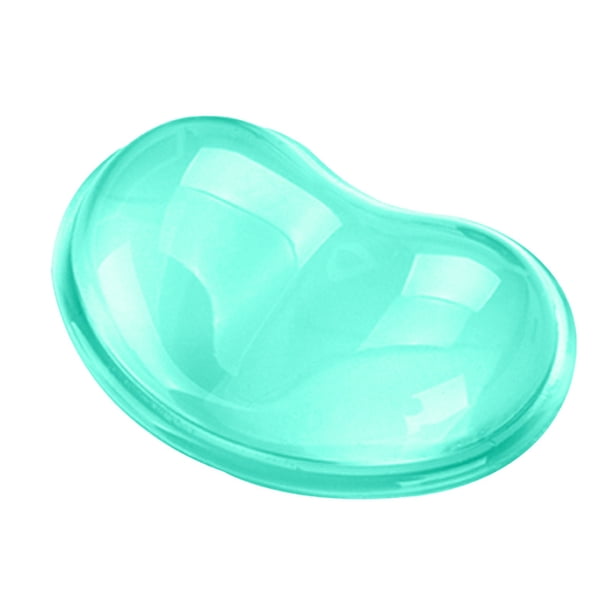 Reposamuñecas de gel de silicona en forma de corazón translúcido almohadilla ergonómica eficazmente la fatiga de la muñeca