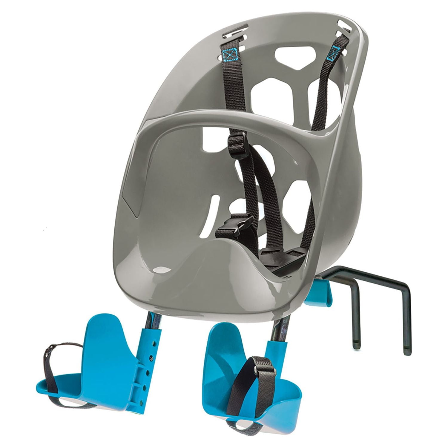 Bell  Mini Shell Front Bicycle Child Carrier, Gray