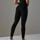 thumbnail image 3 of Pantalones de yoga ajustados de talle alto con efecto lifting para mujer, de punto sin costuras y jacquard de lunares - Nailon/spandex, para deporte/fitness - Tallas S a L, 3 of 8