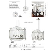 Elk Home 19-Inch Wide Disco Chandelier, Contemporary, Polished Nickel
