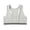 Z02 Grey, variant on Girls Sports Bra Kids Racerback Training Bras with Sewn in Pads for Girls Training Bras White One Size