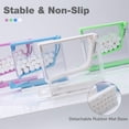 thumbnail image 5 of Dispensador de rollos de algodón dental - Caja de almacenamiento transparente con base antideslizante, adecuada para clínicas profesionales, dentistas y hogares, color morado, 5 of 5