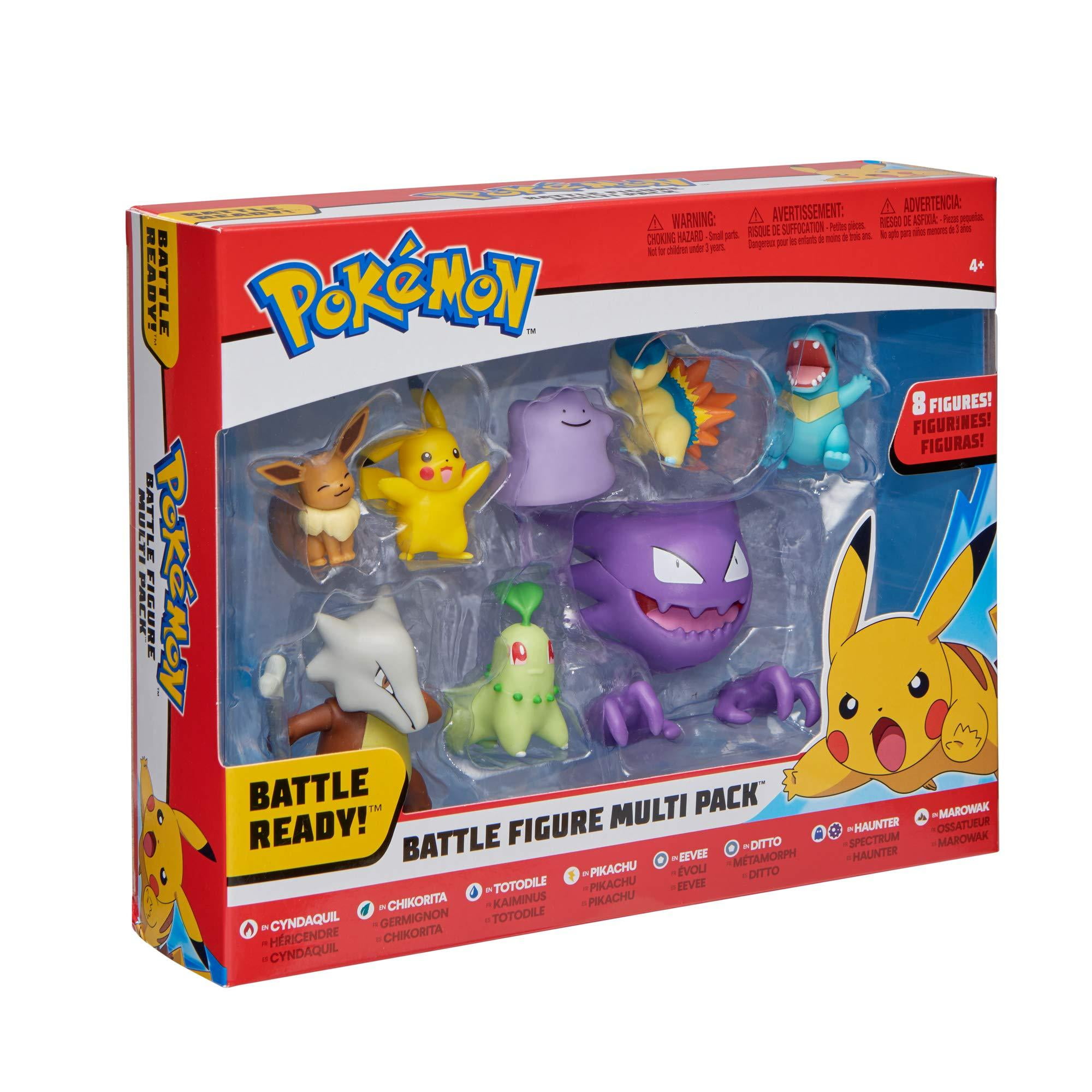Pokemon Battle Figure Multi 8 Pack, Featuring 2
