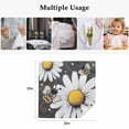 thumbnail image 4 of Daisy Bee Cloth Napkins, Summer Botanical Farmhouse Flower Plants Washable and Reusable Dinner Napkins Set of 4, Table Napkin for Kitchen Party Birthday Wedding Hotel Housewarming 20"x20", 4 of 8