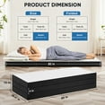 thumbnail image 4 of MAYEERTY 4" Tri-Folding Memory Foam Mattress - Portable Foldable Floor Bed, Non-Slip - Camping & Guest Use, Single, 4 of 13