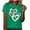 Green, variant on Njagoc3 Women's Heart Panel Print Short Sleeve T-Shirt - Fashionable Daily Casual Wear