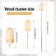 thumbnail image 2 of Lana de cordero Duster Greenfeather, extensible, 76-244 cm, acero inoxidable, 2 of 6