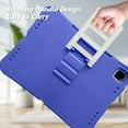 thumbnail image 5 of Kids Case for Apple iPad Air 13 Inch 2024/ Pro 13 Inch 2024/ iPad Pro 12.9 2022/2021/2020/2018, Lightweight Kids Friendly Kickstand Handle Cute Ladder Design Bumper Back Cover for Girls Boys,Purple, 5 of 6