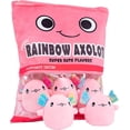 thumbnail image 1 of Peluche de ajolote, suave y esponjoso, ideal como regalo de cumpleaños, para jugar (6 bolas rosas), 1 of 5