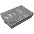 thumbnail image 2 of Étui de Rangement pour Couverts avec Couvercle en PVC, Boîte de Rangement d'Ustensiles Pliable à 5 Compartiments, Coffre de Rangement pour Couverts, Porte-Couverts Portable avec Poignée pour Ustensiles de Cuisine à la Maison, 2 of 11