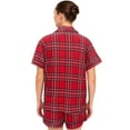 thumbnail image 3 of HITIME Pijama Navideña para Mujer de Seda de Leche Talla L, Conjunto de Short y Playera, Tela Ultra Suave y Transpirable, Comodidad de Lujo para Dormir o Lounge, 3 of 8