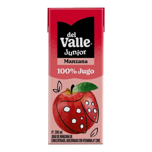 Jugo Del Valle junior 100% sabor manzana 200 ml