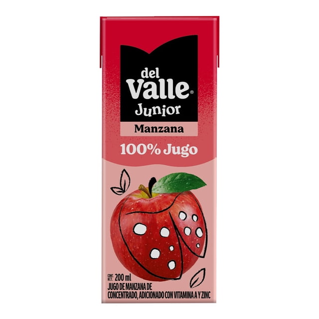 Jugo Del Valle junior 100% sabor manzana 200 ml