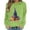 Green, Orange, Gray, Black, White, variant on LangJing Halloween Sweatshirts for Women Oversized Witch Hat Graphic Fall Pullover Tops Tunic Crewneck Long Sleeve Sweatshirt Khaki,XXL