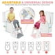 thumbnail image 3 of Asiento de inodoro Orzbow 2 en 1 con taburete rosa Potty Training, 3 of 7
