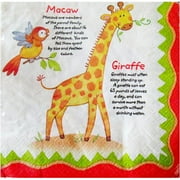 Jungle Animals 'World Safari' Lunch Napkins (16ct)