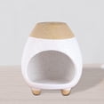thumbnail image 1 of Quemador de incienso con soporte de Palo de cerámica hecho a mano, cuenco decorativo multifuncional de 3,9 pulgadas de alto para quemar salvia, 1 of 8