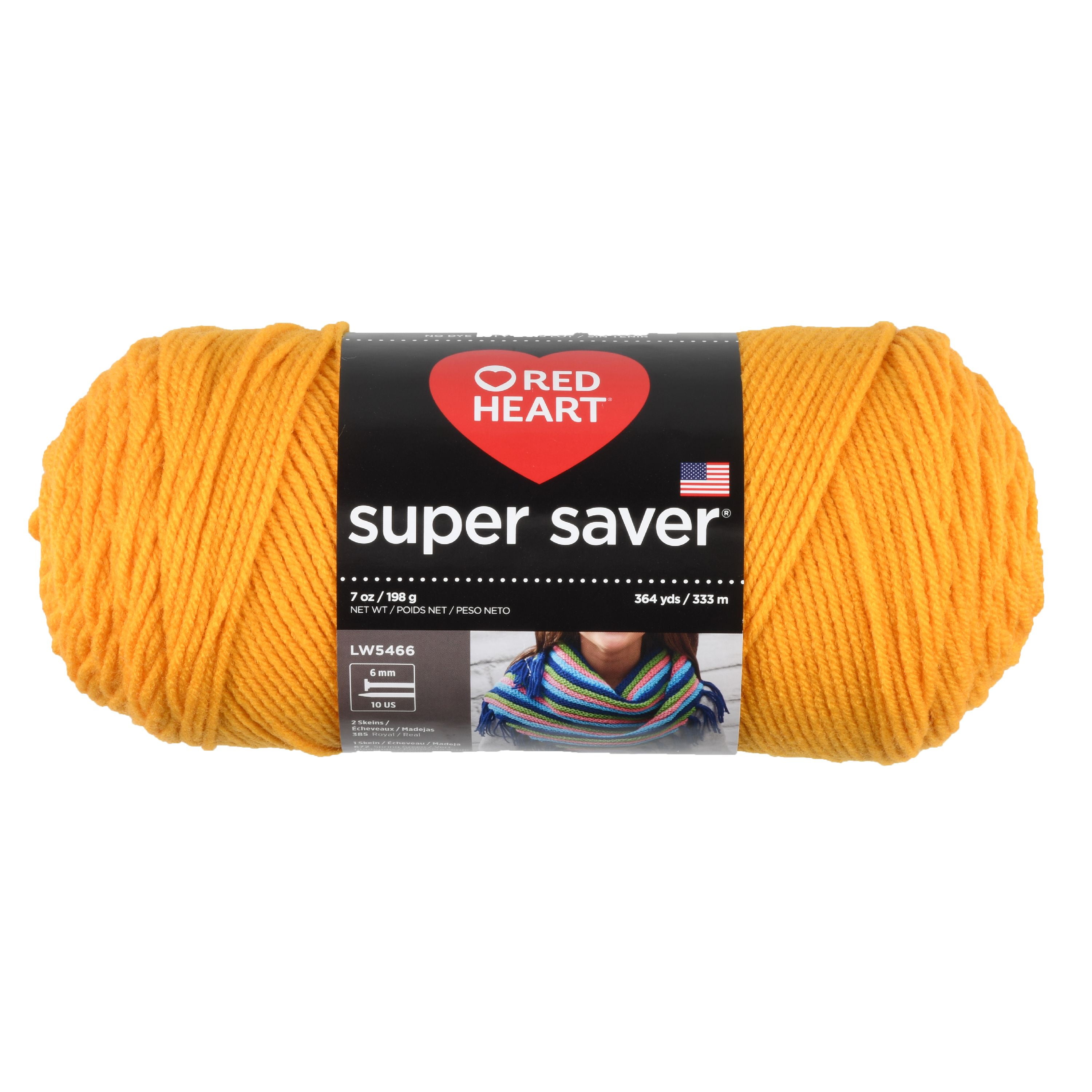 Red Heart Super Saver 364 Yd YarnSaffron Yellow