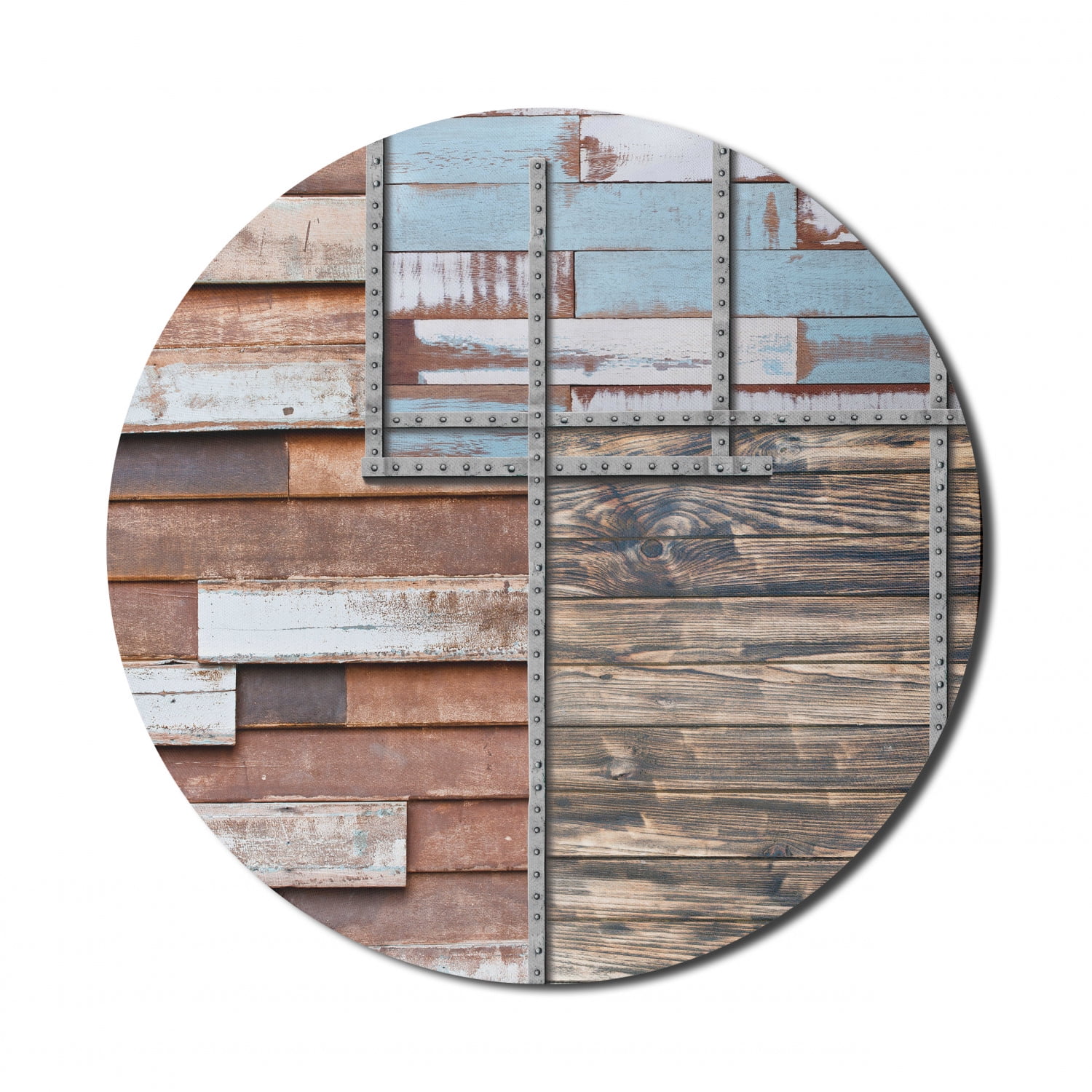 Rustic Mouse Pad for Computers, Modern and Old Mixture Harmony Rusty ...