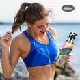 thumbnail image 5 of Yayeee 20oz Insulated Water Bottle Double Wall Stainless Steel with Flip Straw Lid, Art Path, 5 of 7