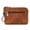 Cognac, variant on Milano Leather Wallet Pouch Purse Zipper Change Bag