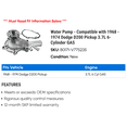 thumbnail image 2 of Water Pump - Compatible with 1968 - 1974 Dodge D200 Pickup 3.7L 6-Cylinder GAS 1969 1970 1971 1972 1973, 2 of 2