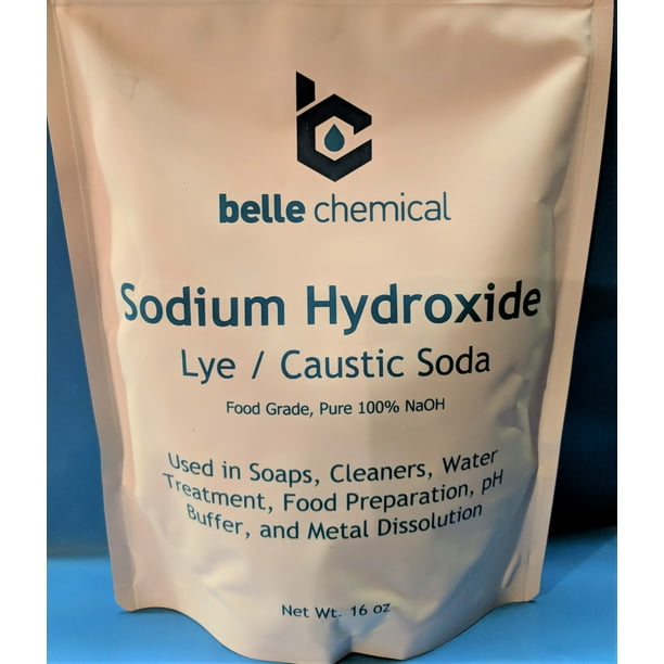 Sodium Hydroxide Pure Food Grade (Caustic Soda, Lye) (1 pound