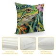 thumbnail image 4 of Chilfamy Funny Animal Frog Home Decorative Throw Pillow Cover Watercolor Tree Frog in Tropical Jungle Cushion Case Decoration Outside Pillowcase Sofa Couch Decor, 4 of 5