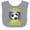 Heather and White, variant on Inktastic Soccer Funny Goals Boys or Girls Baby Bib
