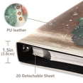 thumbnail image 4 of PU Leather Photo Album with Self-Adhesive Pages Scrapbook DIY Picture Holds 20+ Sheets Green-clad Snowman, 4 of 9