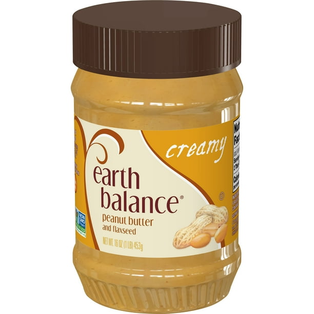 Earth Balance Creamy Peanut Butter and Flaxseed, 16 oz.
