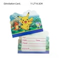 thumbnail image 5 of Tarjetas de invitación de cumpleaños de Hello Kitty Invitaciones de Pokémon Pikachu Tarjeta de felicitación de la Patrulla Canina Suministros para fiestas de cumpleaños, 5 of 5