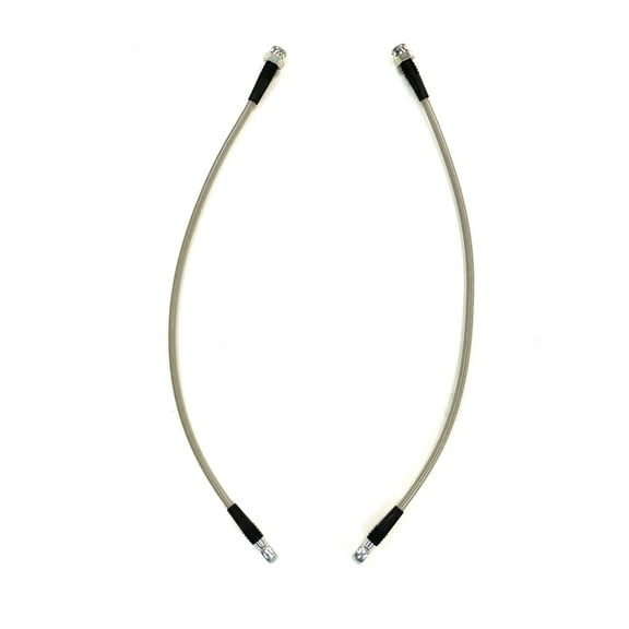 The Stop Shop Universal Braided Stainless Brake Hoses, 20 Inches Long with 10mm Banjo Holes and 3/8"-24 Female End (Does Not Include Hardware) Made in USA