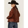 thumbnail image 4 of Scully L1159-164-XS Womens Leather Trucker Jacket, Vintage Brown - Extra Small, 4 of 4