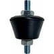 thumbnail image 2 of Soportes amortiguadores antivibración, aisladores de vibraciones de goma con pernos para control de ruido, ideales para aires acondicionados y otros equipos, paquete de 4 que incluye 8 tuercas y, 2 of 5